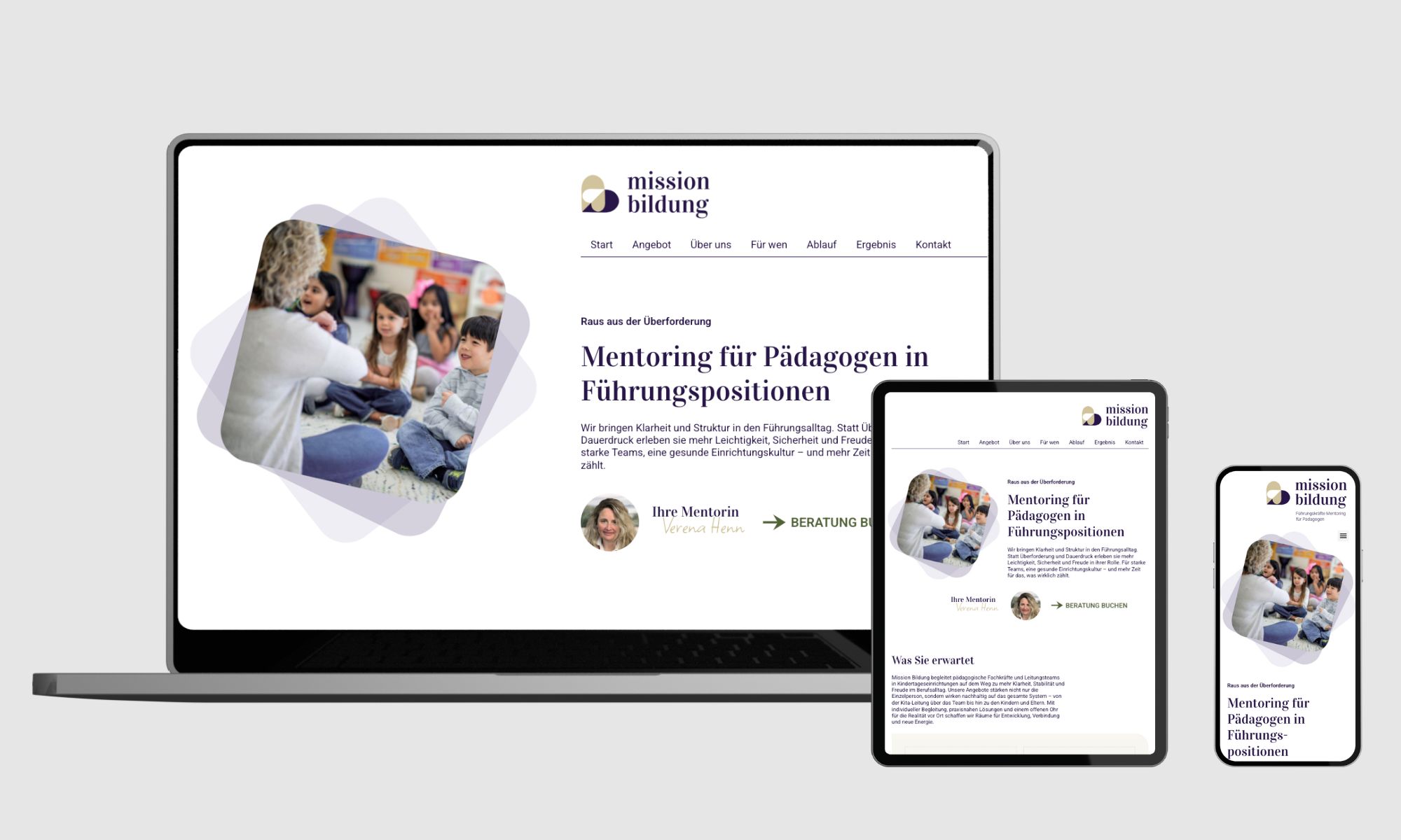 Neustes Website Projekt mission-bildung.de