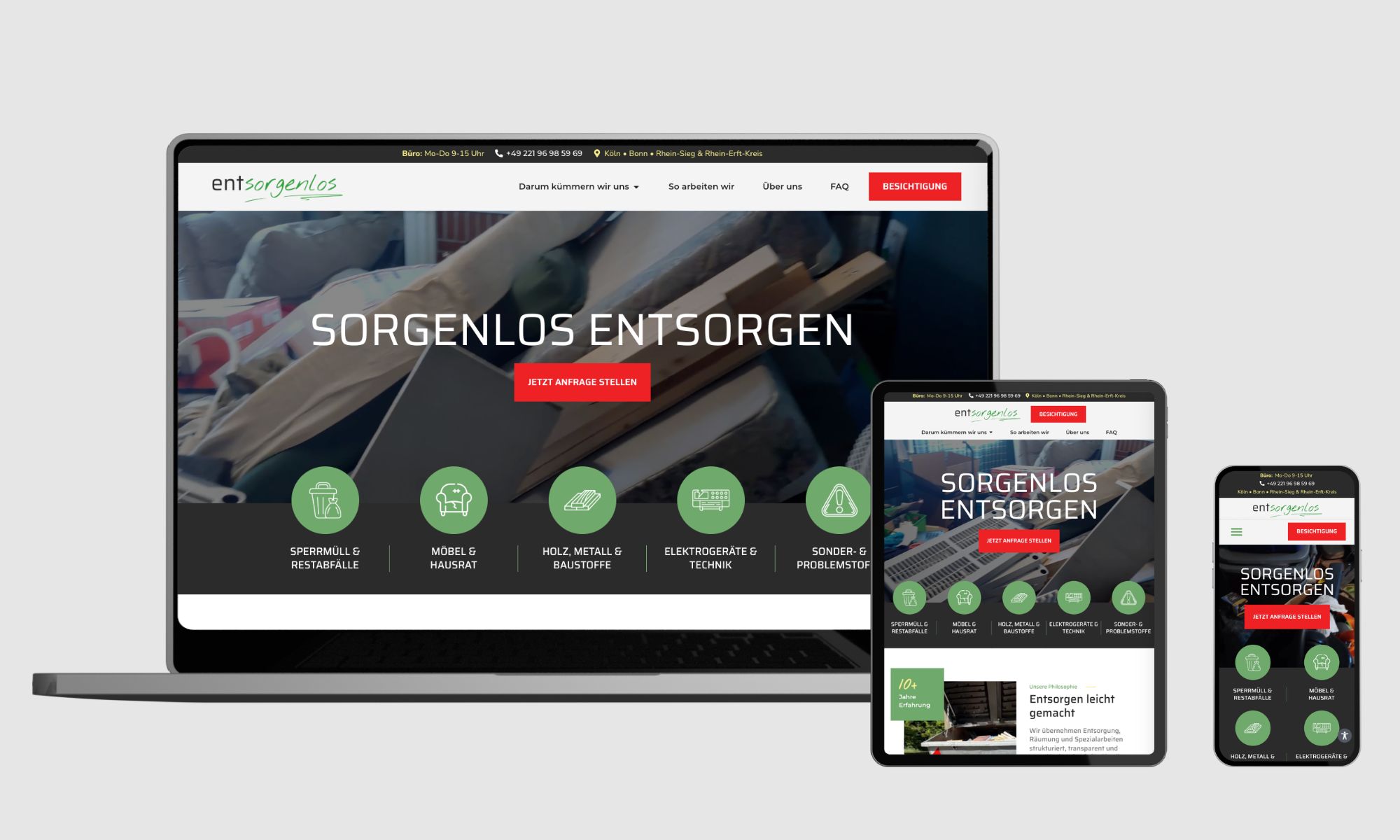 Neu Website für entsorgenlos.de von Rheinduett